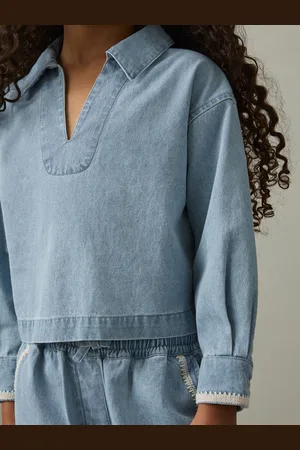 Reiss Dean - Chambray Collared Top