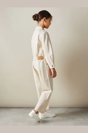 Reiss Aubrey - Combinaison en jean coupe large