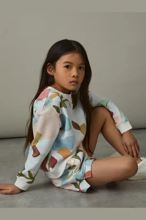 Reiss Jessie - Abstract-Print Sweatshirt And Shorts Set
