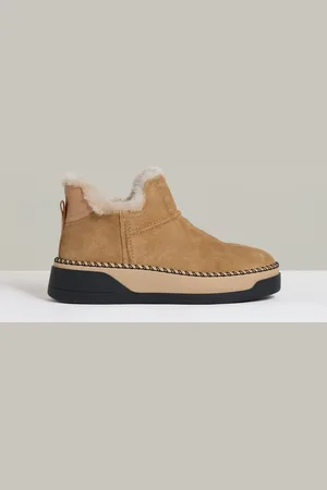 Reiss Sylvie - Shearling-Lined Suede Ankle Boots