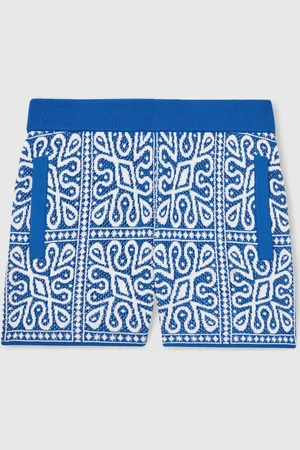 Reiss Redhill - Redhill Tile Pattern Knit Shorts