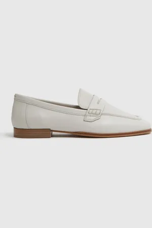 Reiss Angela - Mocassins en cuir et coton