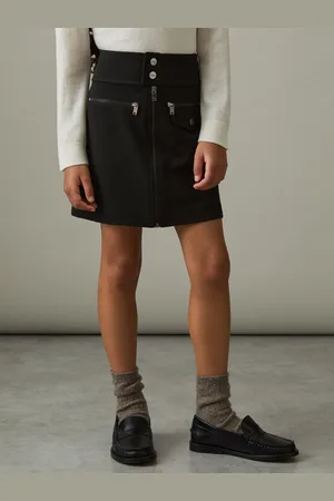 Reiss Poppie - Piqu?? Zip-Detail Mini Skirt