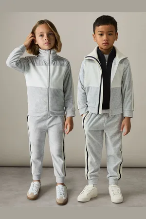 Reiss Chance - Velour Side-Stripe Tracksuit Joggers
