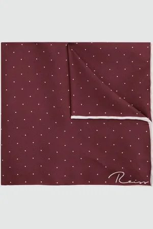 Reiss Liam - Pochette en soie ?? pois