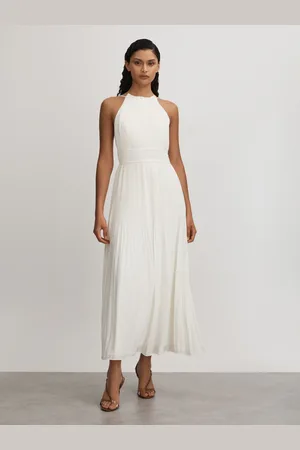 AMUR Garren - Robe longue pliss??e ?? col dos nu