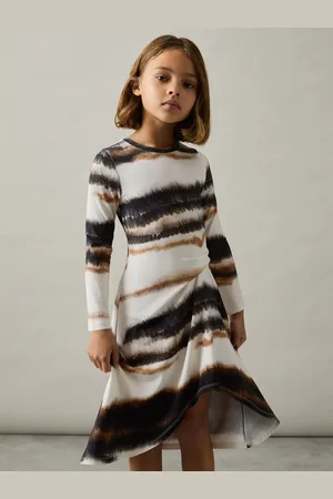 Reiss Georgia -G??orgie Printed Jersey Ruched Midi Dress