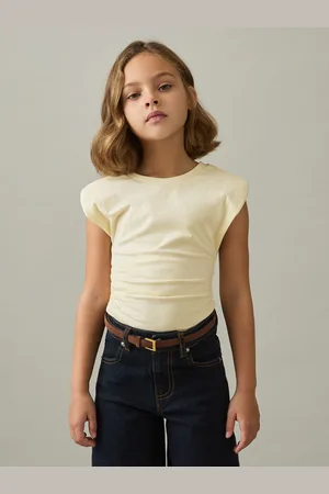 Reiss Sadie - Cotton-Jersey Cap-Sleeve Ruched Top