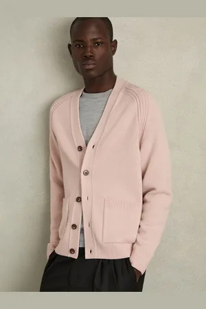 Reiss Nimbus - Wool-Blend Ridge-Seam Cardigan