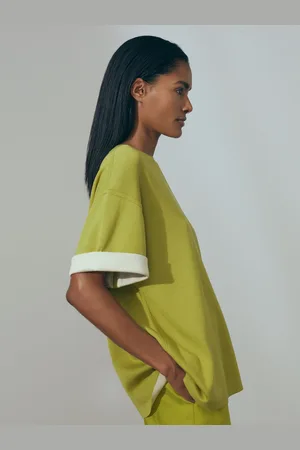 ATELIER Tess - Knitted Silk Blend Top with Cashmere