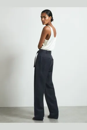 ATELIER Olivia - Pantalons de costume ceintur??s Cupro