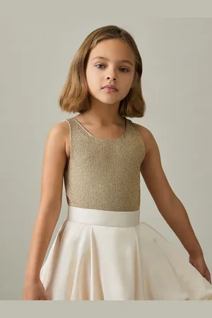 Reiss Mika - Metallic-Knit Vest Top
