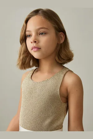 Reiss Mika - Metallic-Knit Vest Top