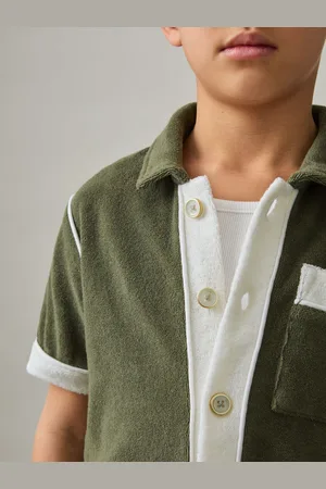 Reiss Micah - Velour Colour-Block Shirt