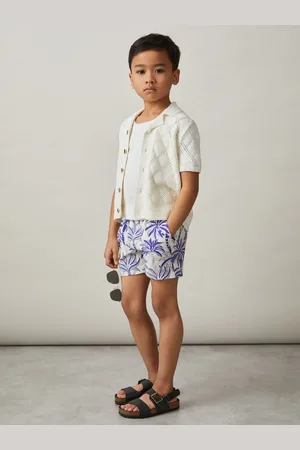 Reiss Ganetti - Palm-Print Swim Shorts