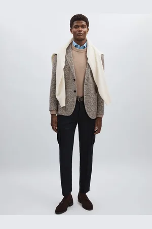 Les Deux Cargo Suit Pants - Wool-Blend Cargo Suit Trousers
