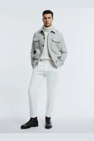 ATELIER Flame -Flamme Veste Italian boutonn??e en m??lange de laine