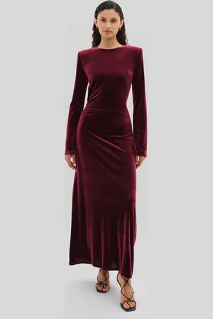UNDRESS CODE Scandale Dress - Code Open-Back Velvet Maxi Dress