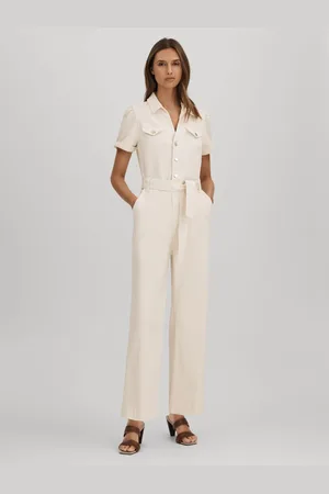 Paige Anessa Puff Sleeve - Combinaison en jean ?? manches bouffantes
