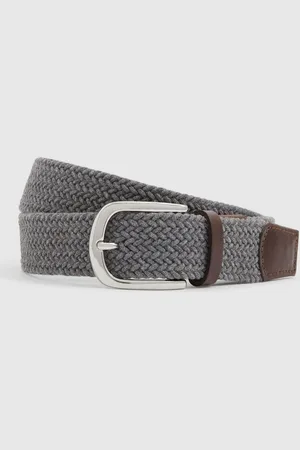 Reiss Easton - Leather Tipped Woven Belt