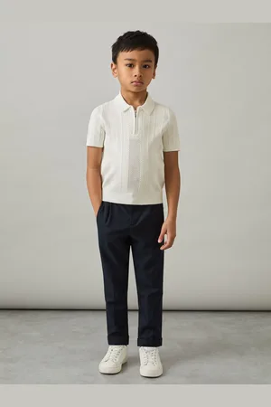 Reiss Texas - Textured-Knit Half-Zip Polo Shirt