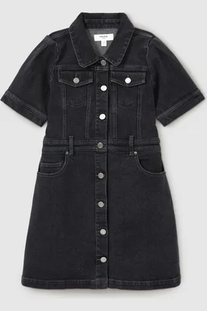 Reiss Natalia - Natalia Button-Front Denim Dress