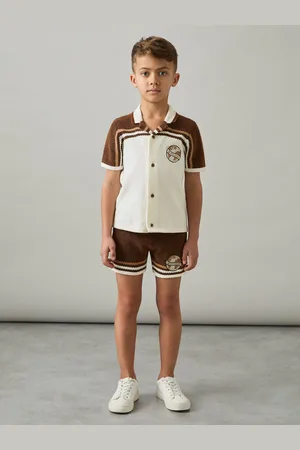 Reiss Pete - Chenille Airlines Embroidery Shorts