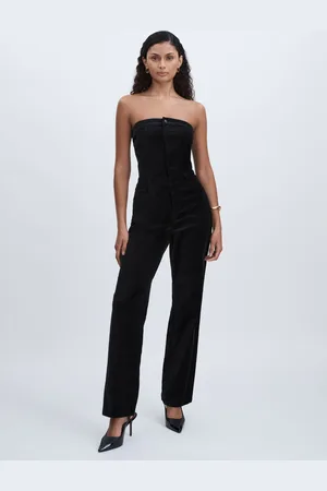 GOOD AMERICAN Velvet Strapless Jumpsuit - Velvet Strapless Jumpsuit
