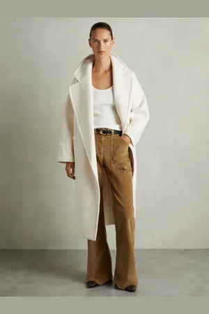 Reiss Marie - Pantalon ??vas?? en velours c??tel??Blend coton