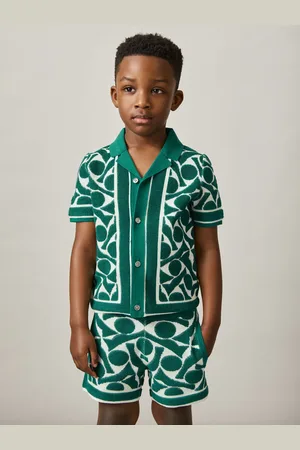 Reiss Edmonds - Abstract-Pattern Towelling Shirt
