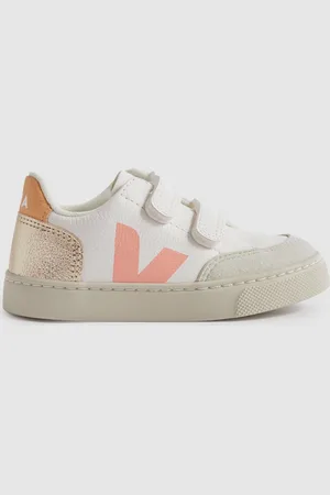 Veja Small V-12 -Petit V-12 Blanc multicolore - Velcro Trainers