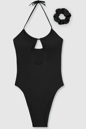 Calvin Klein Plunge One Piece - Maillot de bain plongeant froiss??