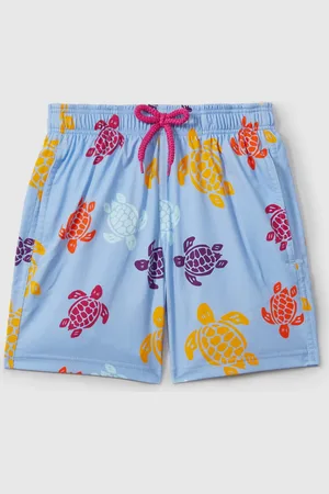 Vilebrequin Short de bain repliable ?? imprim?? tortues
