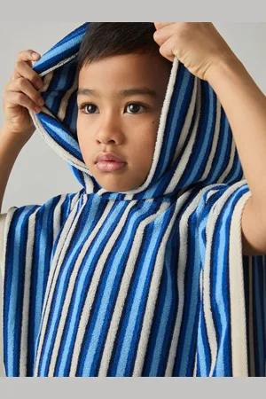 Reiss Pico - Stripe Hooded Towel Cape
