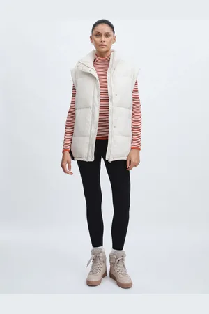 The Upside Contrast-Panel Puffer Gilet - Contrast-Panel Puffer Gilet