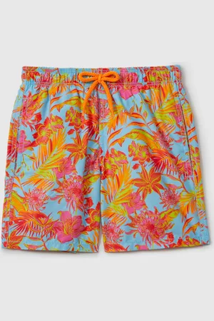 Vilebrequin Short de bain ?? cordon de serrage et imprim?? tropical