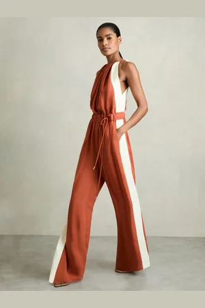 Reiss Inez - Colour-Block Rope-Cord Jumpsuit