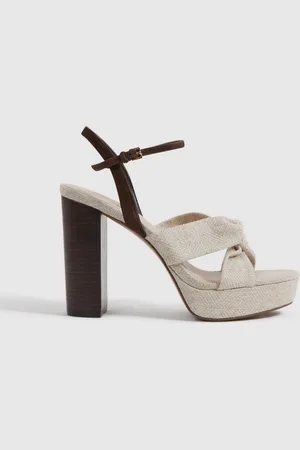 Reiss Heidi - Talons plateforme en raphia