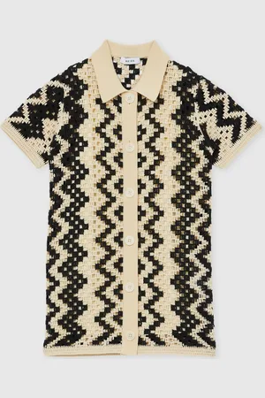 Reiss Natalie - Natalie Cotton-Blend Patterned Crochet Dress