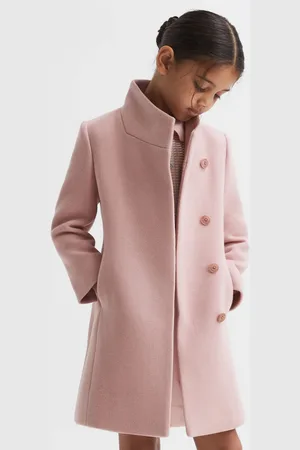 Reiss Kia - Manteau en laine m??lang??e ?? col chemin??e
