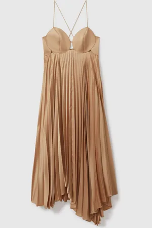 Acler Willcocks - Robe mi-longue asym??trique pliss??e