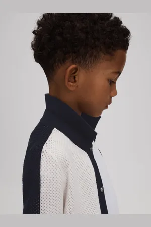 Reiss Misto - Chemise ?? maille ajour??e en coton m??lang??