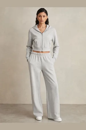 GOOD AMERICAN Wide Leg Sweatpant - Wide-Leg Joggers