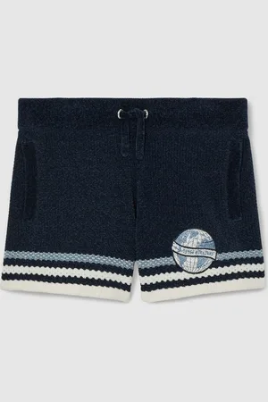 Reiss Pete - Pete Chenille Airlines Embroidery Shorts