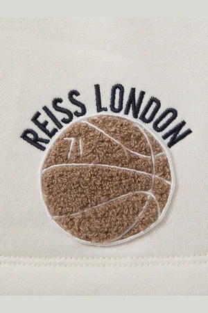 Reiss Arto - Basketball-Embroidered Shorts