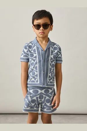 Reiss Vounder - Abstract-Pattern Towelling Shorts