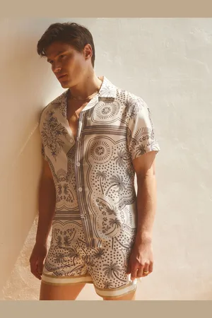 Reiss Bandana Baller - Short de bain imprim?? ?? taille ??lastique | Ch??