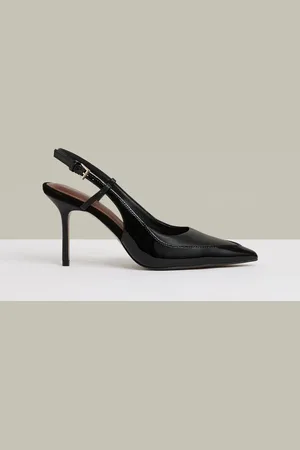 Reiss Leena - Leather Slingback Court Shoes