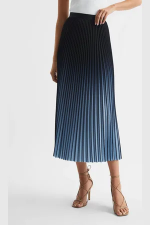Reiss Marlie - Marlie Ombre Pleated Midi Skirt