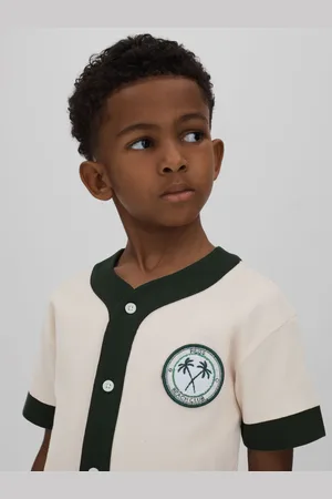 Reiss Ark - Chemise de baseball textur??e en coton